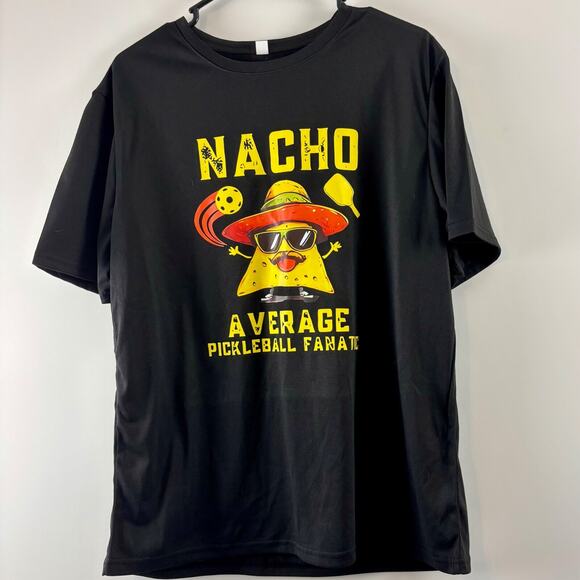 Pickleball Funny T shirt Gift Idea Men's Large Black - Picture 3 of 5